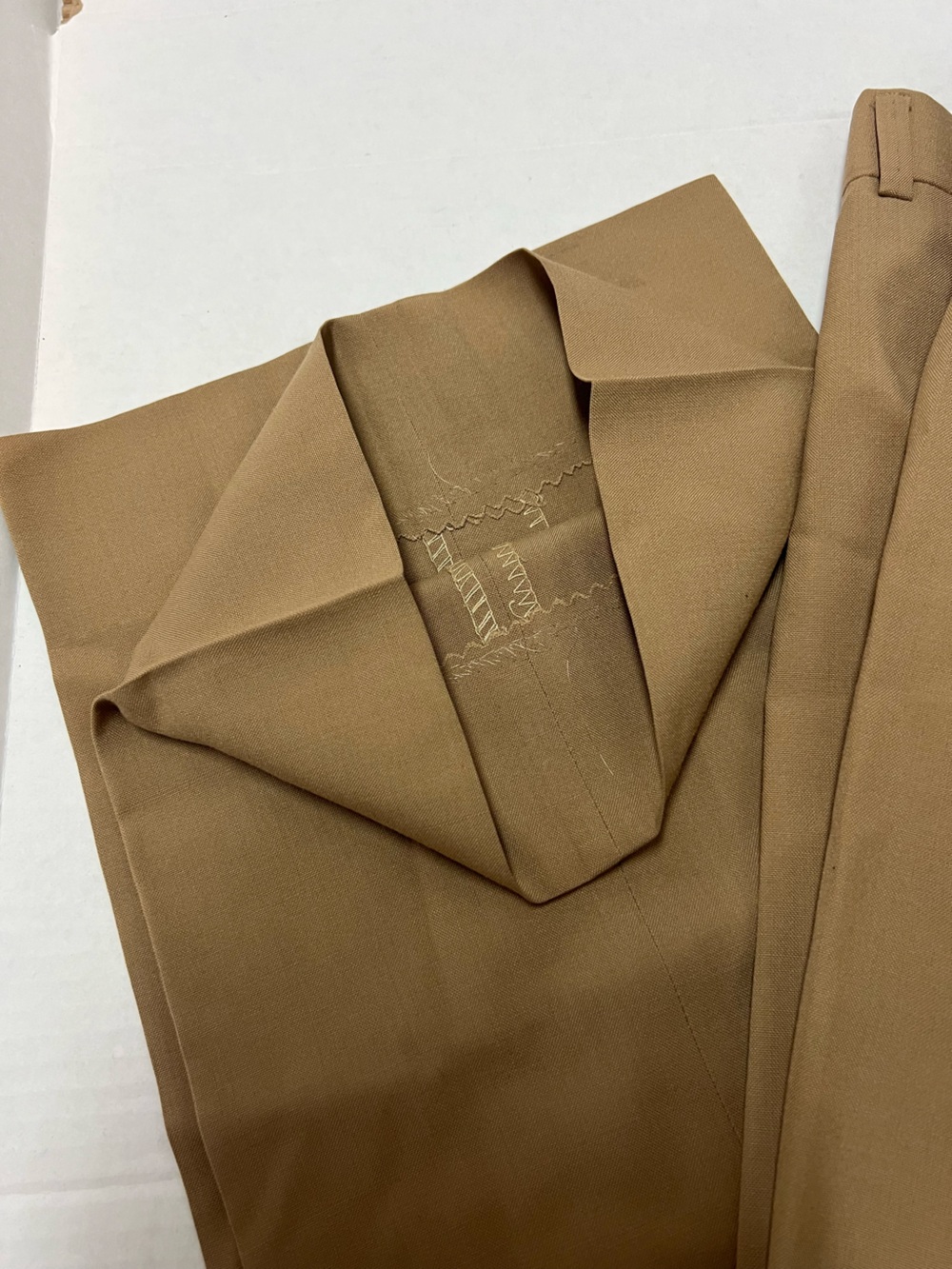 Hart Schaffner Marx Vintage Men's 44R Blazer 39x30 Pants Vest Tan 3-Piece Suit - Picture 5 of 11